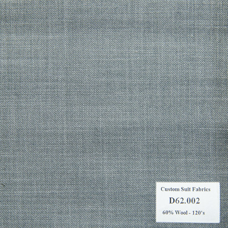 [ Hết hàng ] D62.002 Kevinlli V4 - Vải Suit 60% Wool - Xanh Dương Trơn